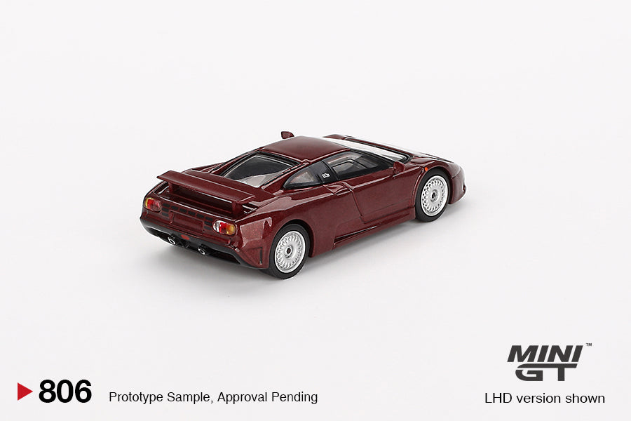Bugatti EB110 GT – Dark Red Metallic – MiniGT