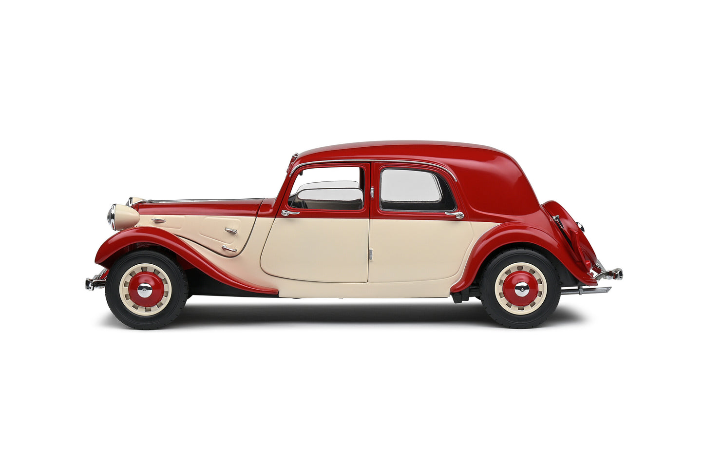 Citroën Traction 7 1937 Red / Cream – Die‑Cast Solido