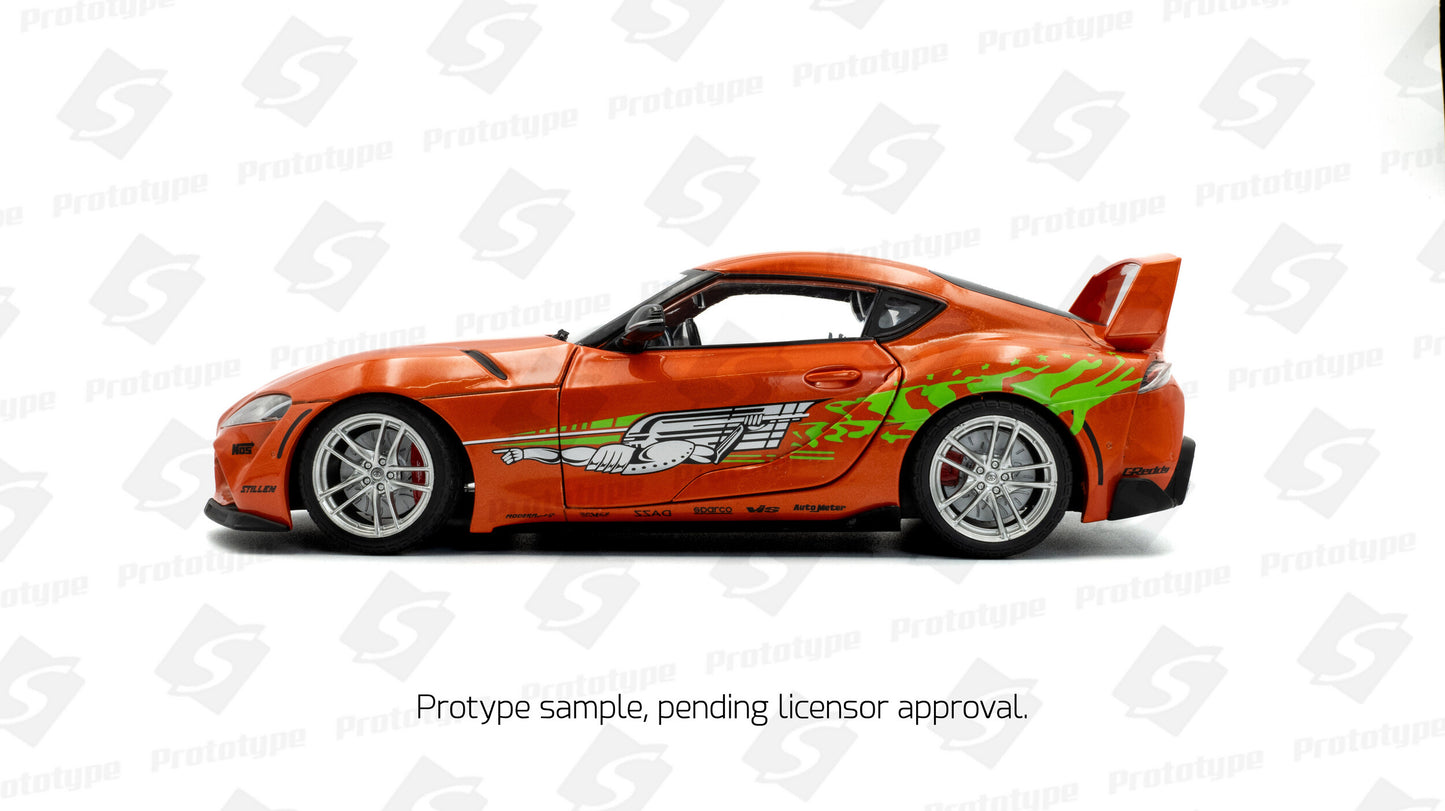 Toyota GR Supra Tribute – 2024 – Orange – 1:18 – Solido