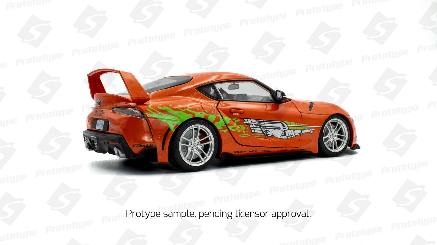 Toyota GR Supra Tribute – 2024 – Orange – 1:18 – Solido