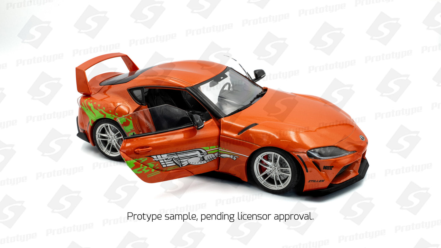 Toyota GR Supra Tribute – 2024 – Orange – 1:18 – Solido