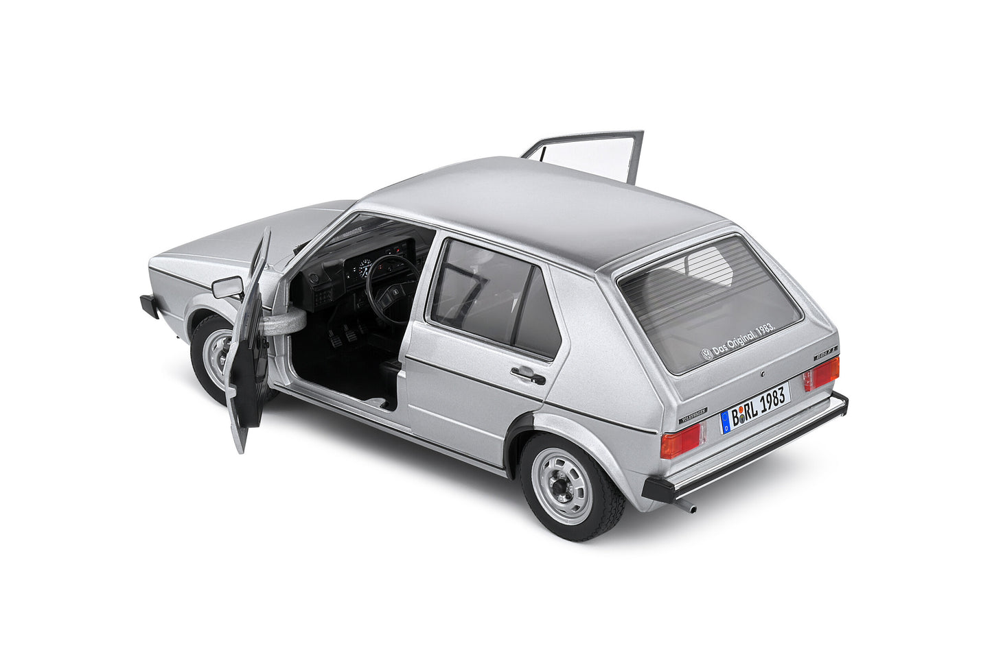 Volkswagen Golf L Gris Metal 1983 – Die‑Cast Solido