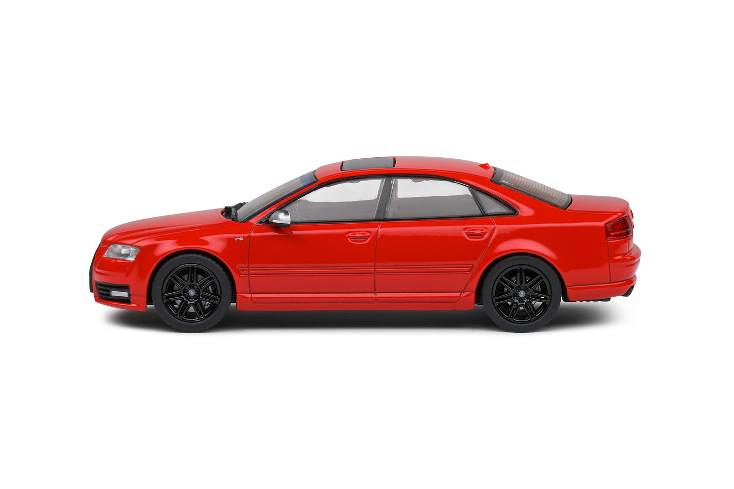 Audi S8 (D3) – 2010 – Crvena sa crnom linijom – 1:43 – Solido