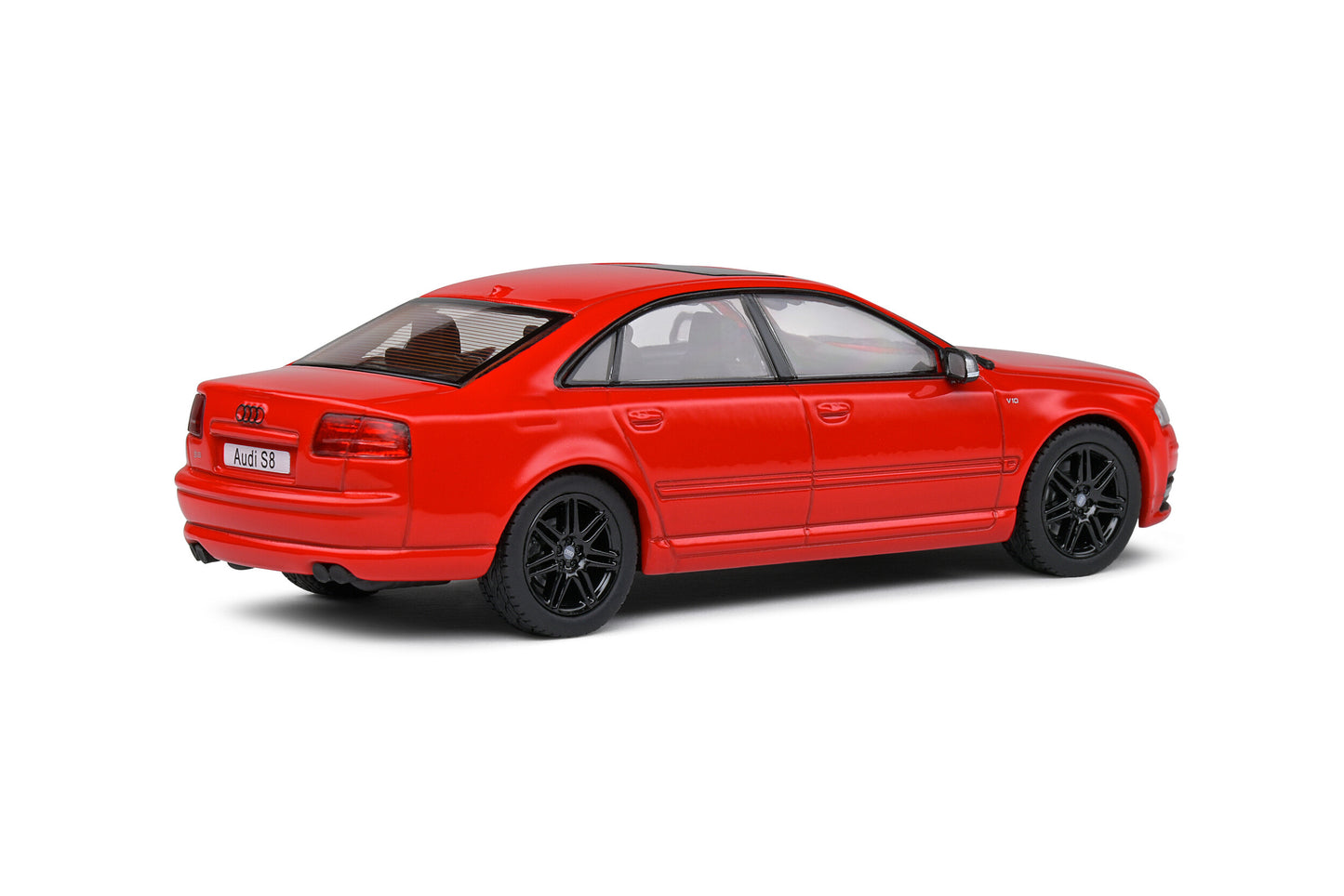 Audi S8 (D3) – 2010 – Crvena sa crnom linijom – 1:43 – Solido