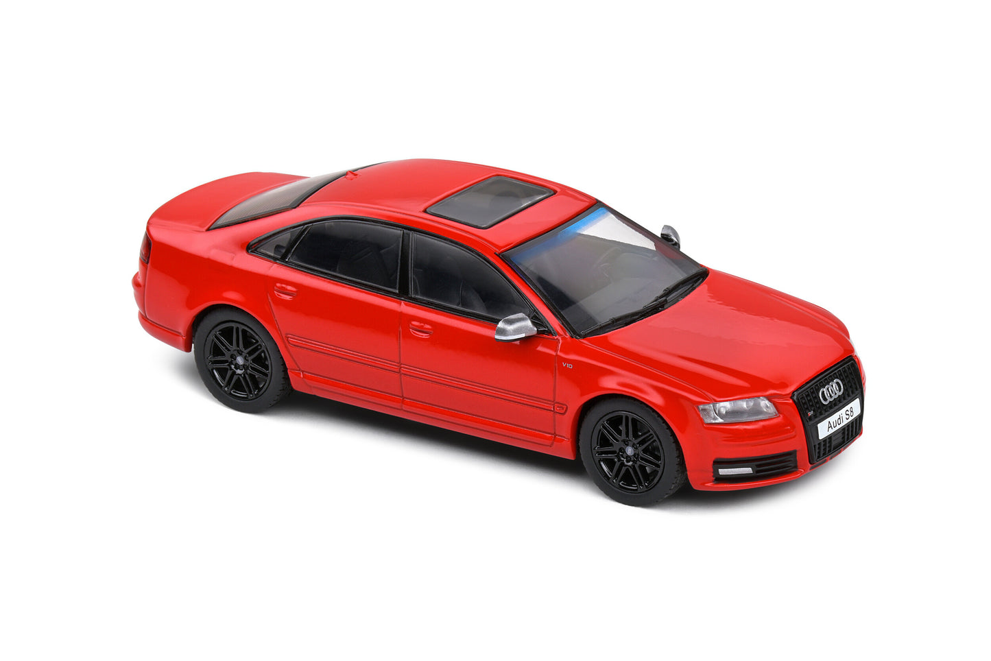 Audi S8 (D3) – 2010 – Crvena sa crnom linijom – 1:43 – Solido