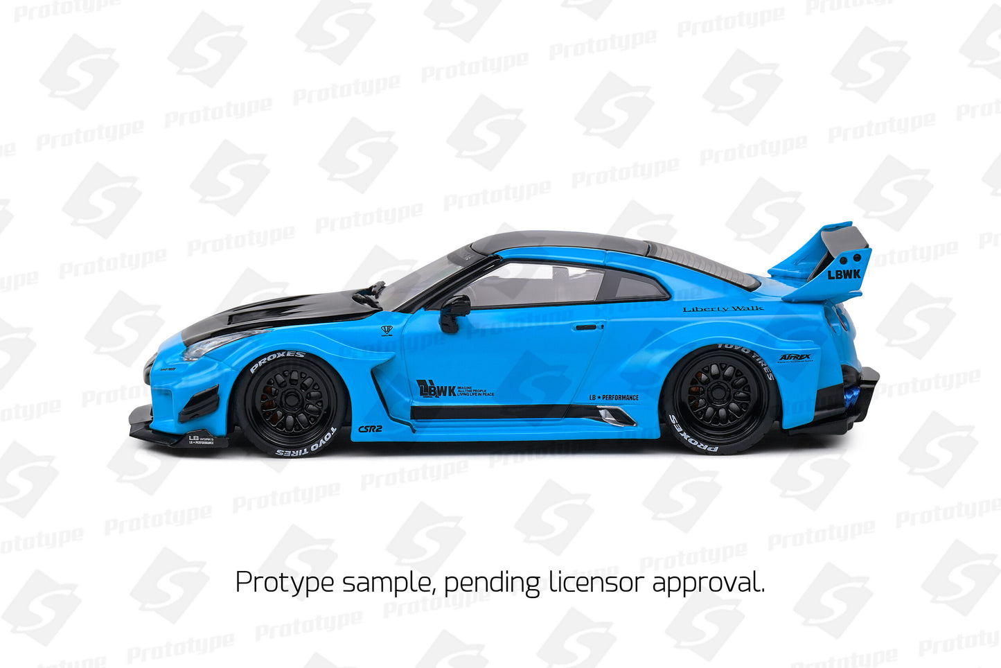 Nissan GT-R R35 LBWK Silhouette – 2019 – Miami Blue – 1:43 – Solido