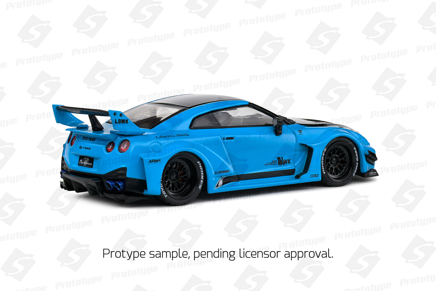 Nissan GT-R R35 LBWK Silhouette – 2019 – Miami Blue – 1:43 – Solido