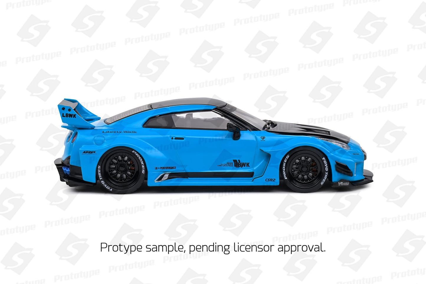 Nissan GT-R R35 LBWK Silhouette – 2019 – Miami Blue – 1:43 – Solido