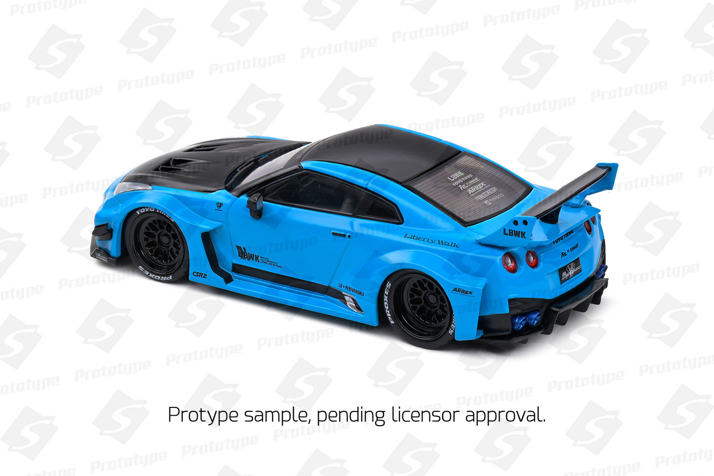 Nissan GT-R R35 LBWK Silhouette – 2019 – Miami Blue – 1:43 – Solido