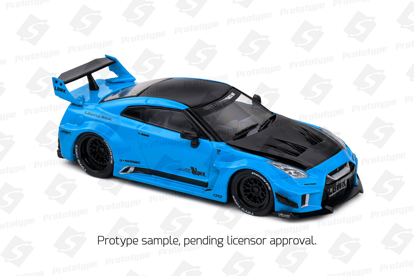Nissan GT-R R35 LBWK Silhouette – 2019 – Miami Blue – 1:43 – Solido