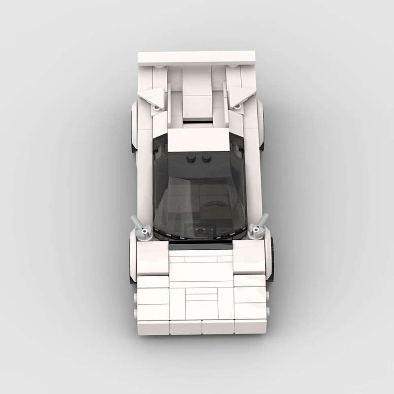 Lamborghini Countach White - pogled odozgo