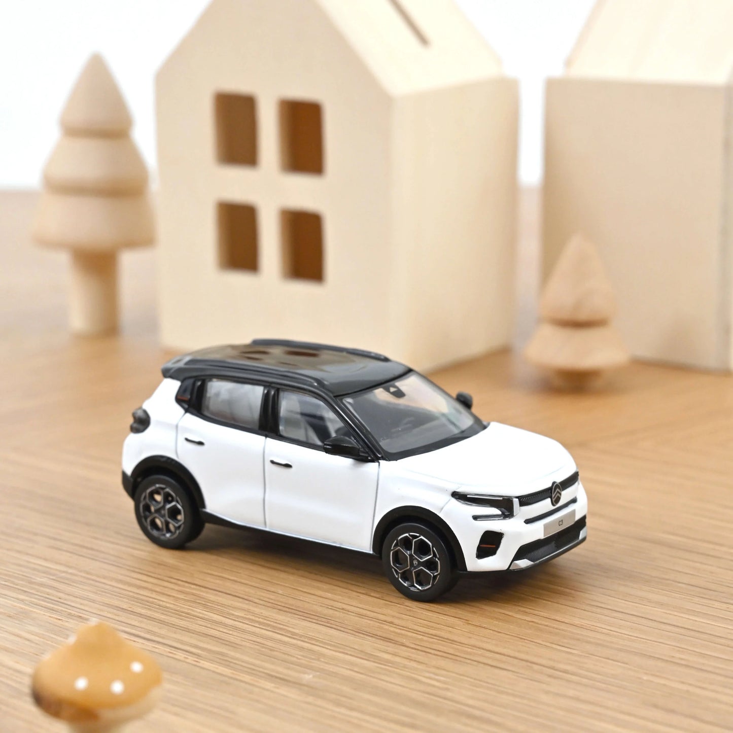 Citroën C3 2024 Polar White & Black Roof – Die‑Cast Norev