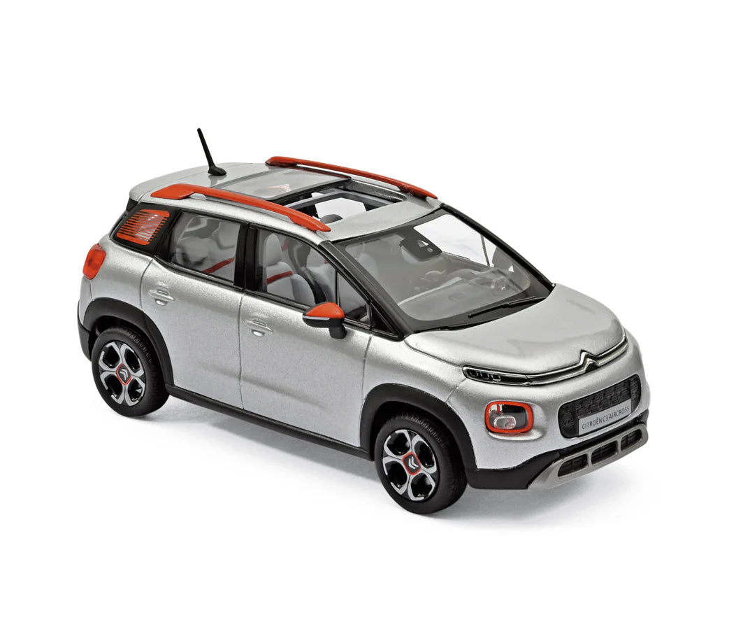 Citroën C3 Aircross 2017 Cosmic Silver & Orange Deco – Die‑Cast Norev