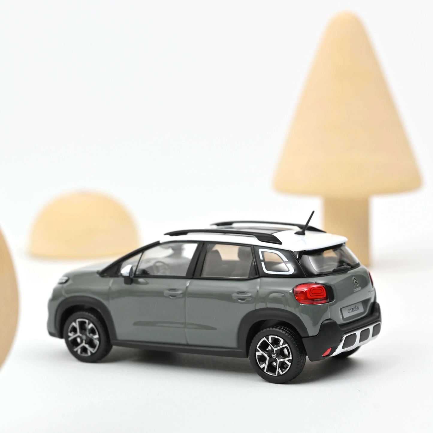 Citroën C3 Aircross 2021 Kaki Grey & White Roof – Die‑Cast Norev