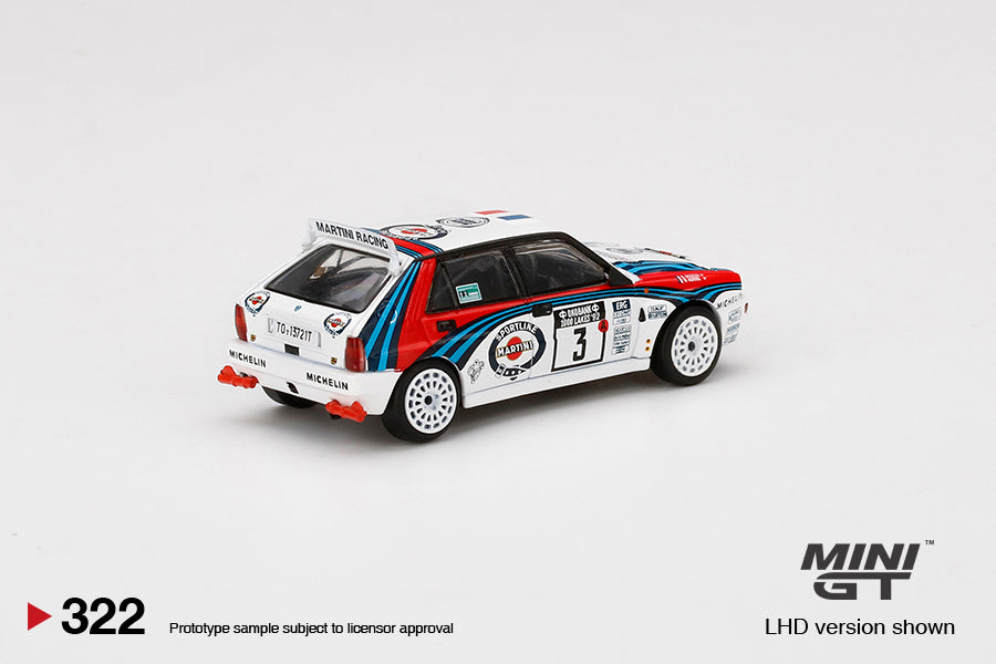 Lancia Delta HF Integrale Evoluzione – 1992 – Rally 1000 Lakes Winner #3 – 1:64 – MiniGT