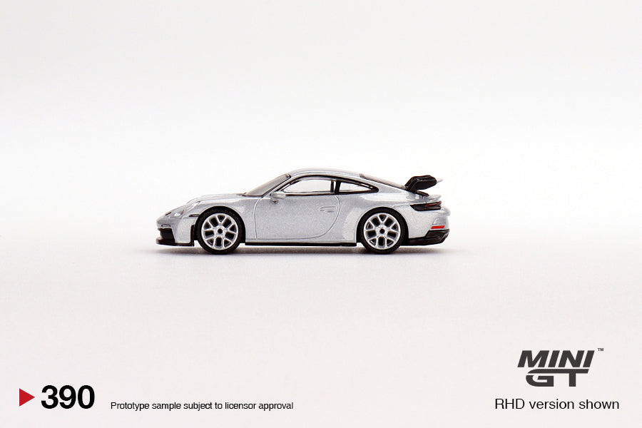 Porsche 911 (992) GT3 GT – Silver Metallic – 1:64 – Mini GT