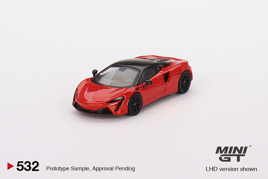 McLaren Artura Vermillion Red LHD – MiniGT 1/64