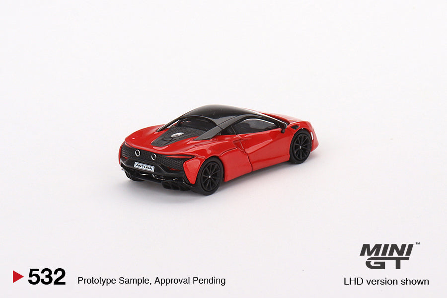 McLaren Artura Vermillion Red LHD – MiniGT 1/64