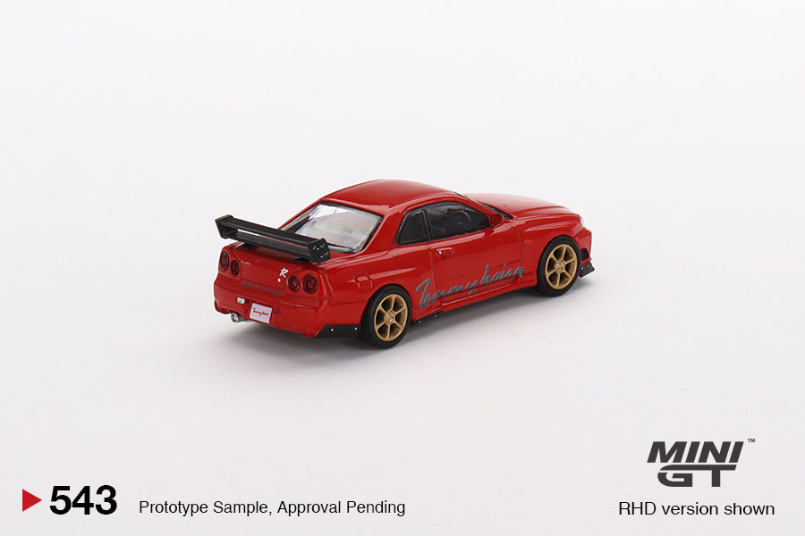 Nissan GT-R R34 Tommykaira R RZ, red