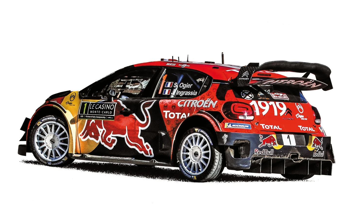 Citroën C3 WRC 2019 Rally Monte‑Carlo – Ogier/Ingrassia – Norev