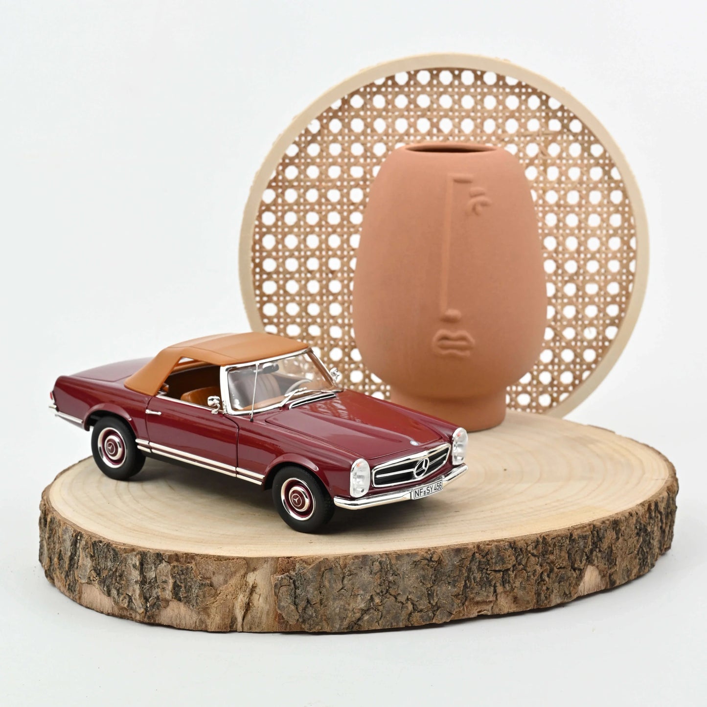 Mercedes‑Benz 230 SL 1963 Dark Red – Die‑Cast Norev