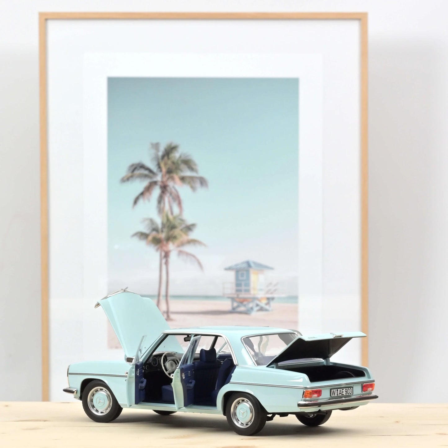 Mercedes‑Benz 200 1968 Light Blue – Die‑Cast Norev