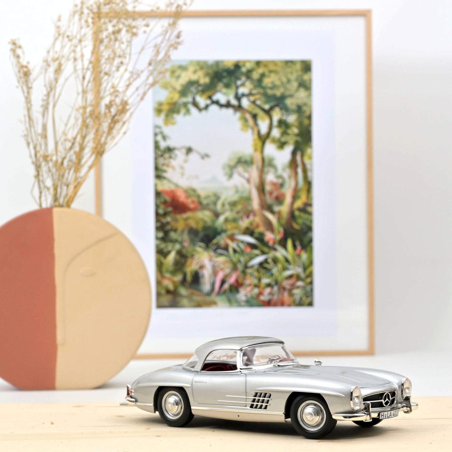 Mercedes‑Benz 300 SL Roadster 1957 – Silver – 1:18 Norev