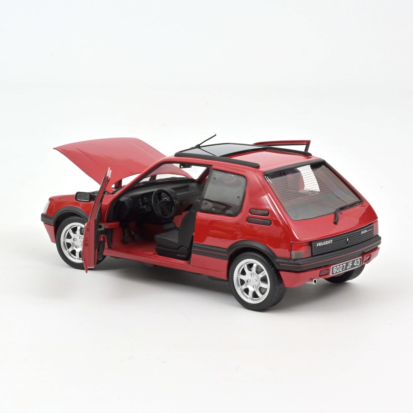 Peugeot 205 GTi 1.9 PTS Rims – 1991 – Crvena – 1:18 – Norev