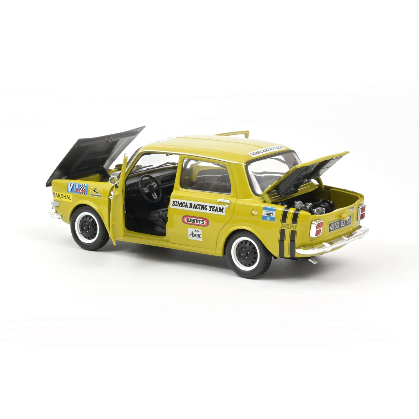 Simca 1000 Rallye 2 SRT N°58 1973 – Acide Green – Norev