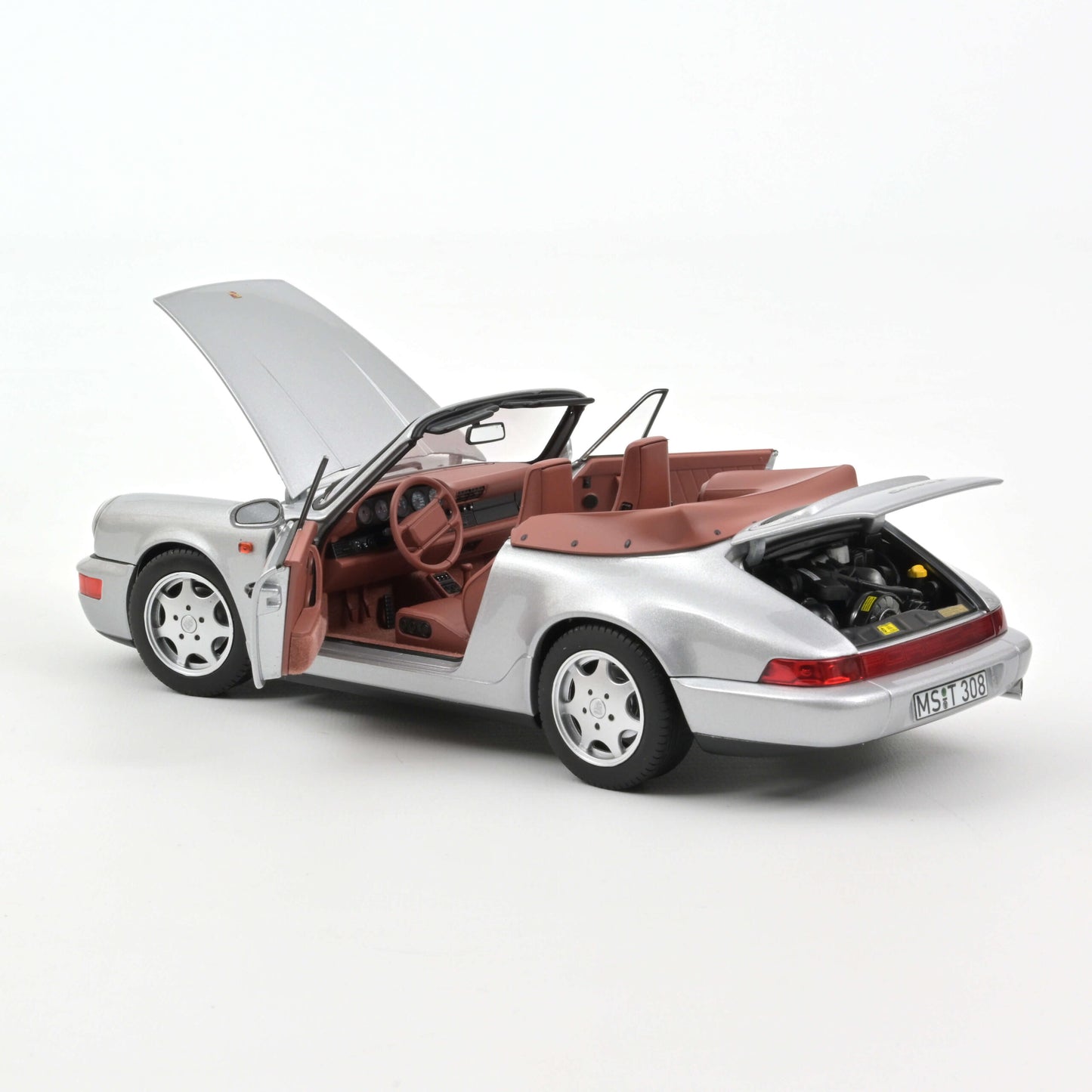 Porsche 911 Carrera 2 Cabriolet (964) 1990 – Silver – Norev