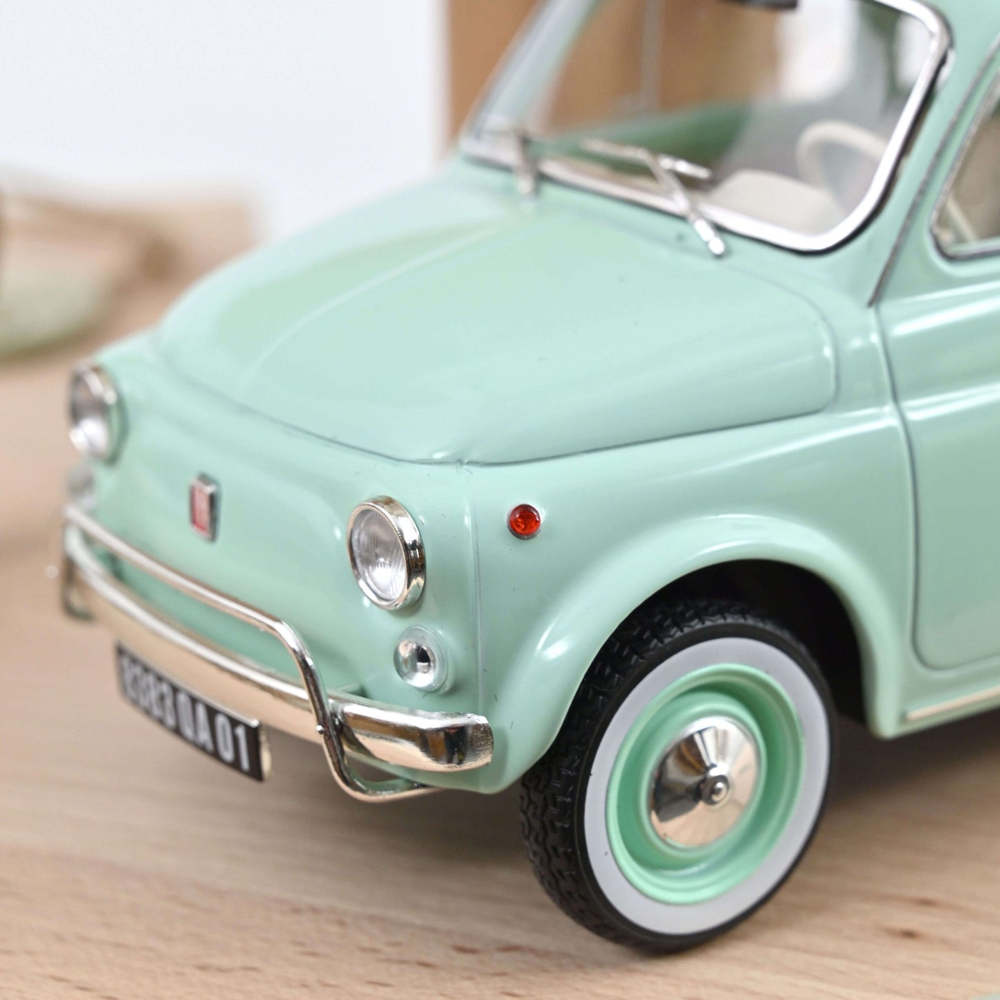 Fiat 500 L 1968 – Pastel Blue w/ Special “Birth Pack” – Norev