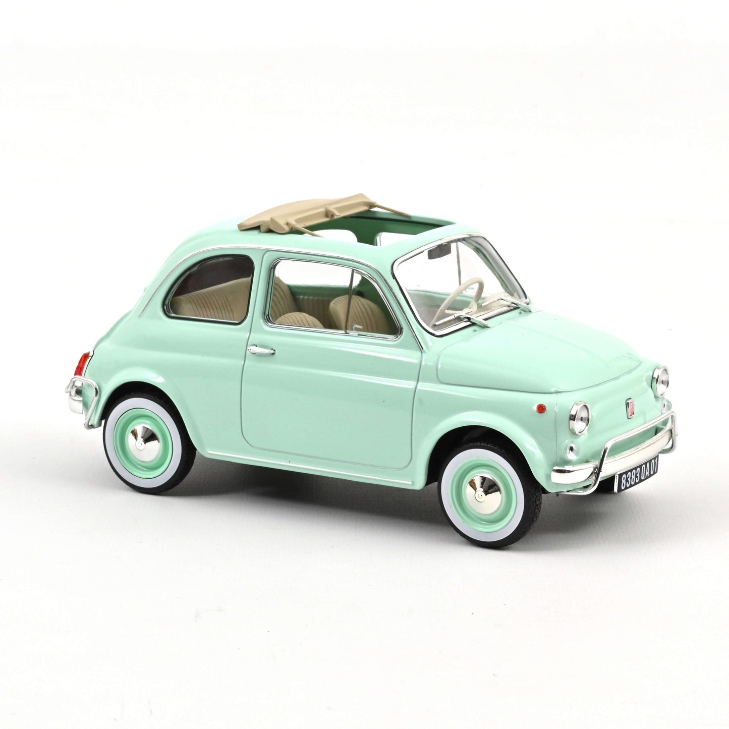 Fiat 500 L 1968 – Pastel Blue w/ Special “Birth Pack” – Norev