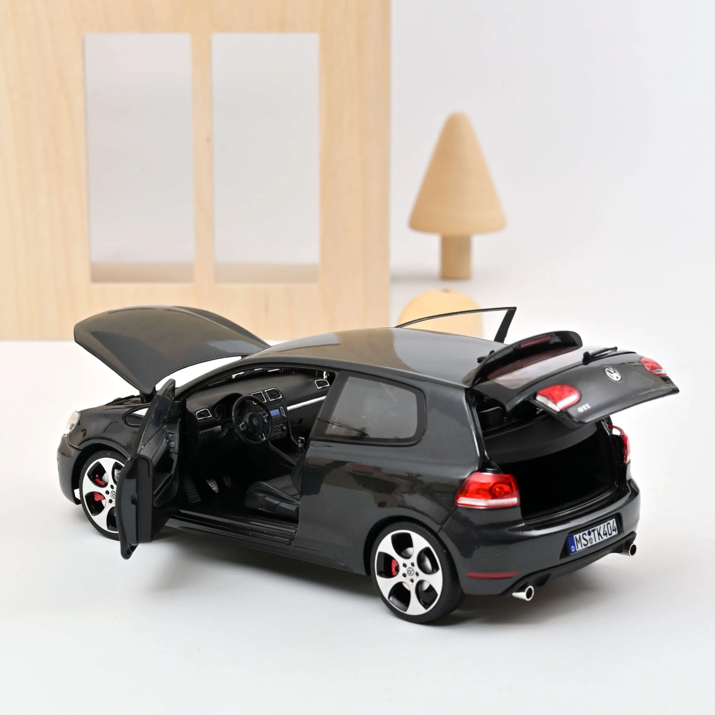 VW Golf GTI 2009 Grey Metallic – Die‑Cast Norev