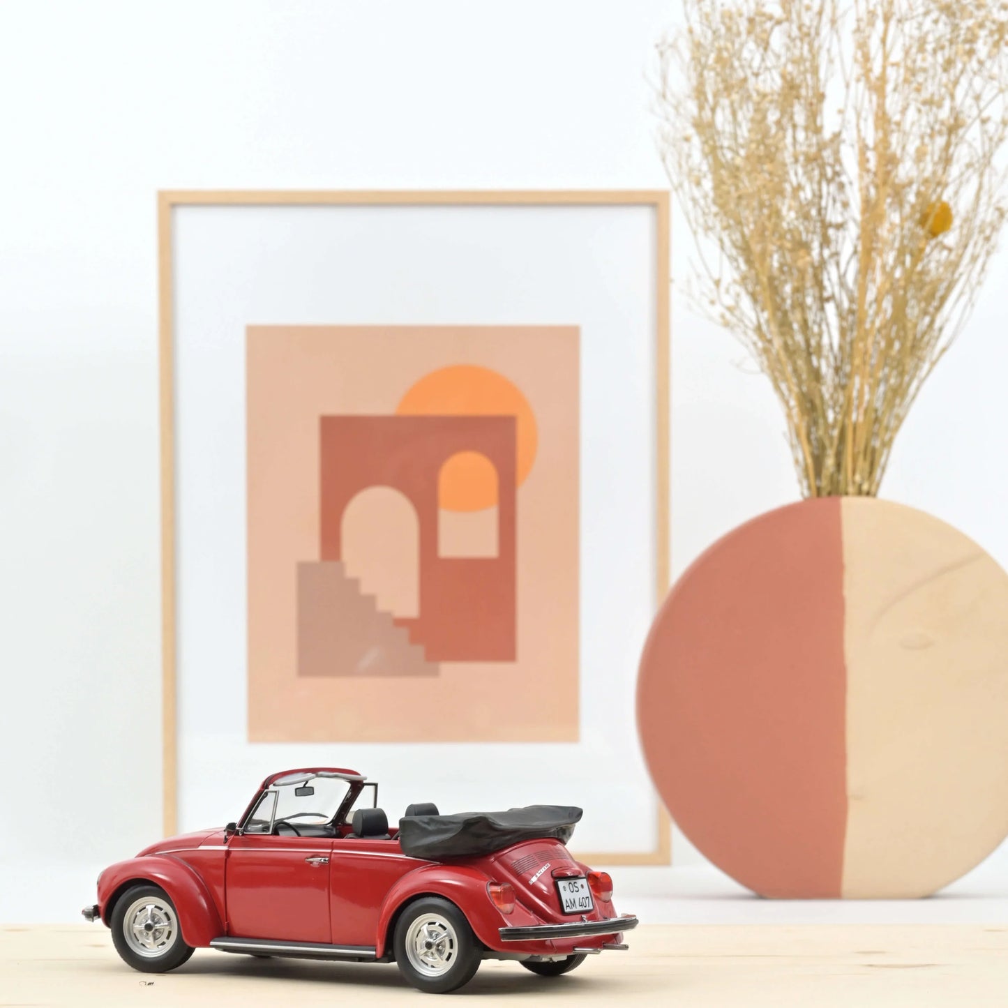 VW 1303 Cabriolet 1976 Red – Die‑Cast Norev (Limited 200 pcs)