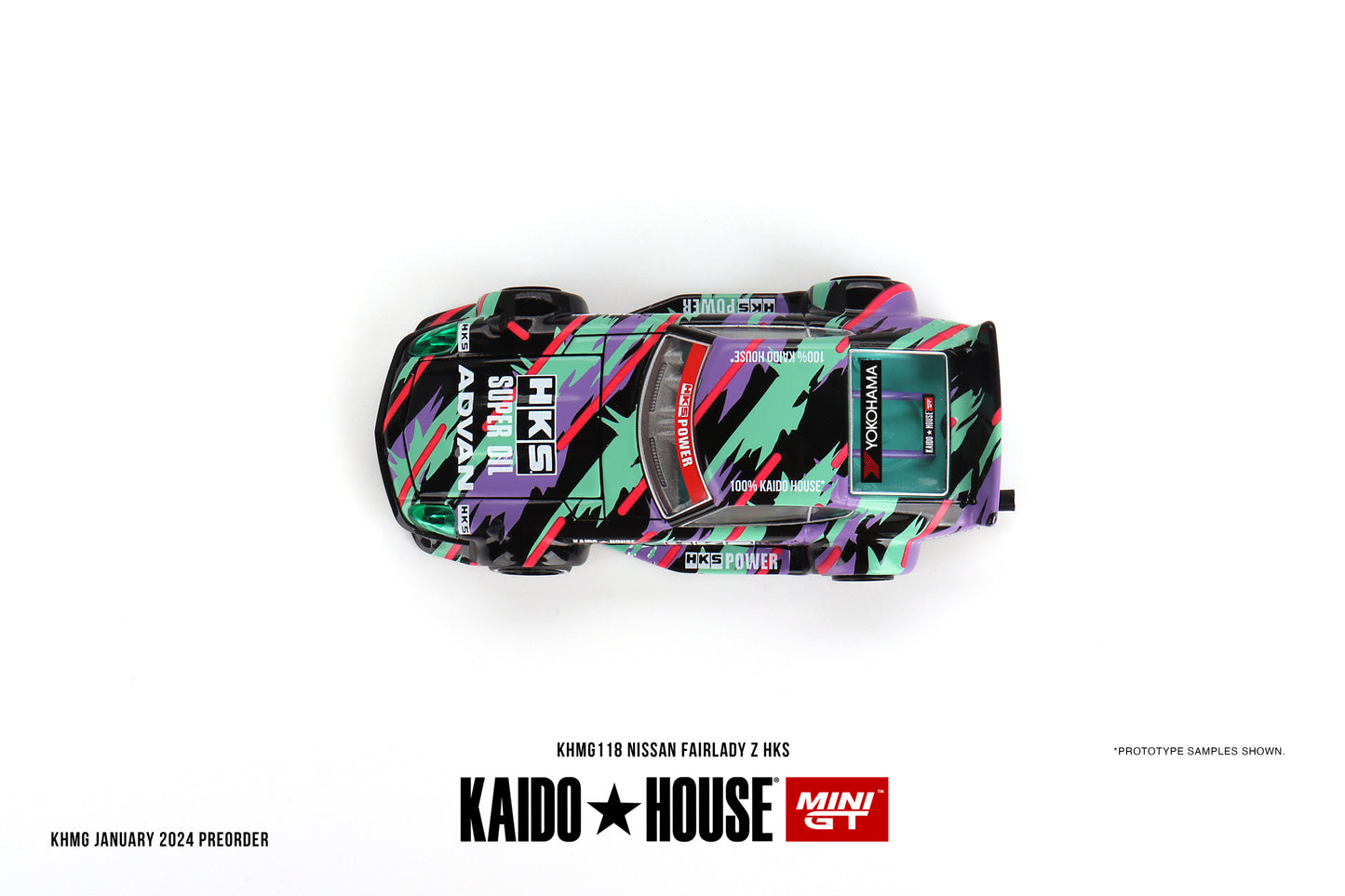 Nissan Fairlady Z HKS – 1:64 – Kaido House x MiniGT (KHMG118)