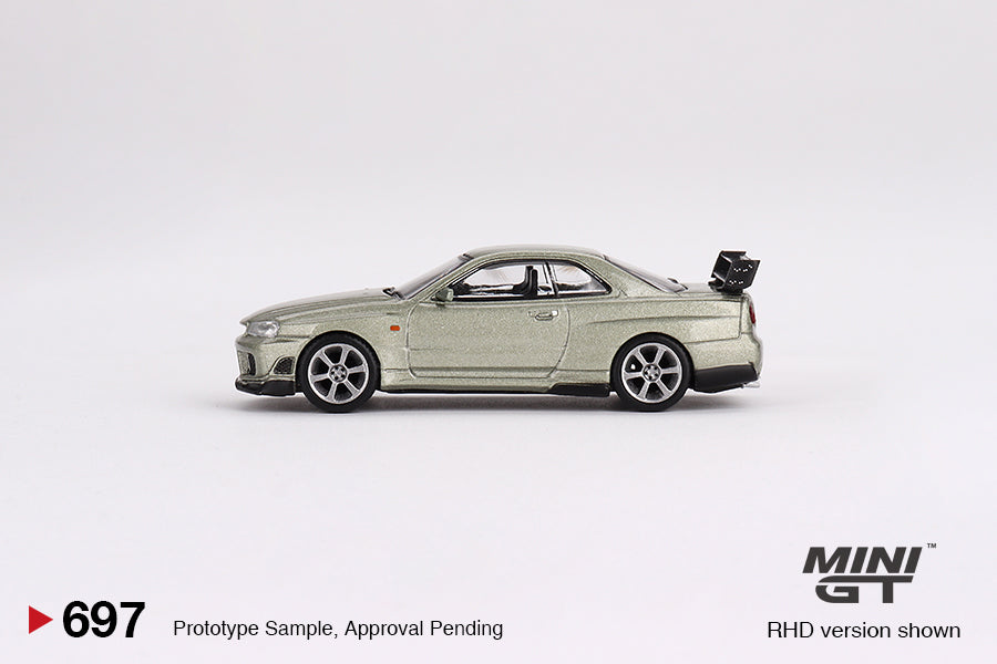 Nissan Skyline GT-R (R34) Tommykaira R-z – Millenium Jade – 1:64 – Mini GT