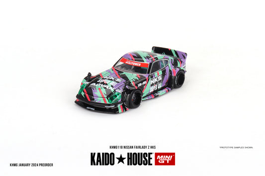 Nissan Fairlady Z HKS – 1:64 – Kaido House x MiniGT (KHMG118)