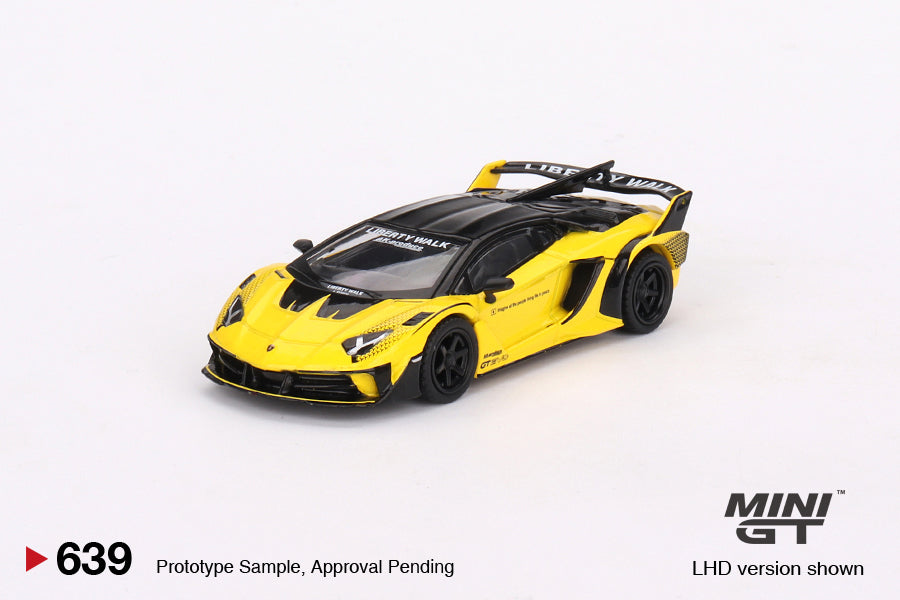 Lamborghini LB-Silhouette WORKS Aventador GT EVO – Yellow – MiniGT
