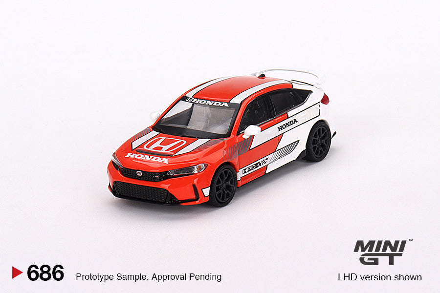 Honda Civic Type R 2023 – Pace Car Red – MiniGT