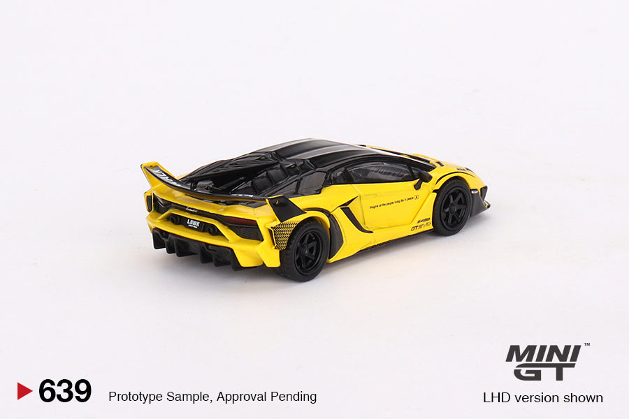 Lamborghini LB-Silhouette WORKS Aventador GT EVO – Yellow – MiniGT