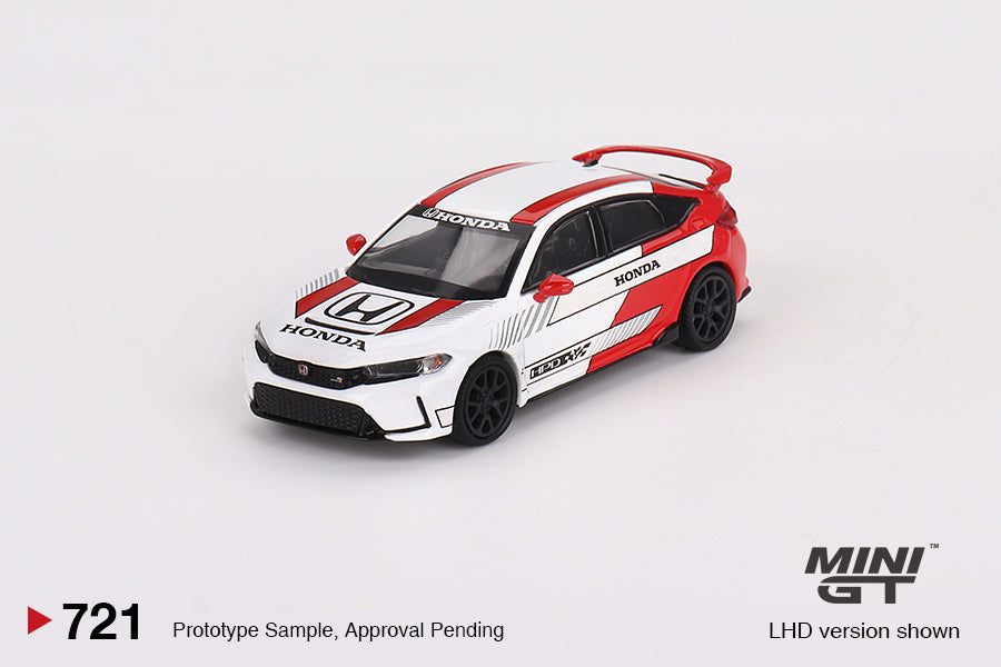 Honda Civic Type R #2 – 2023 Pace Car – White – 1:64 – Mini GT