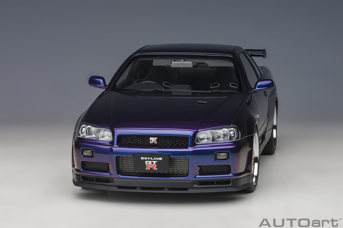 Nissan Skyline GT‑R (R34) V‑Spec II – Midnight Purple III – Autoart