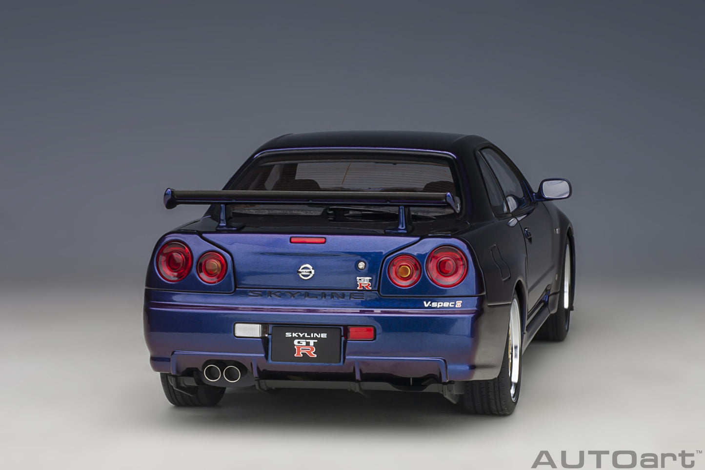 Nissan Skyline GT‑R (R34) V‑Spec II – Midnight Purple III – Autoart