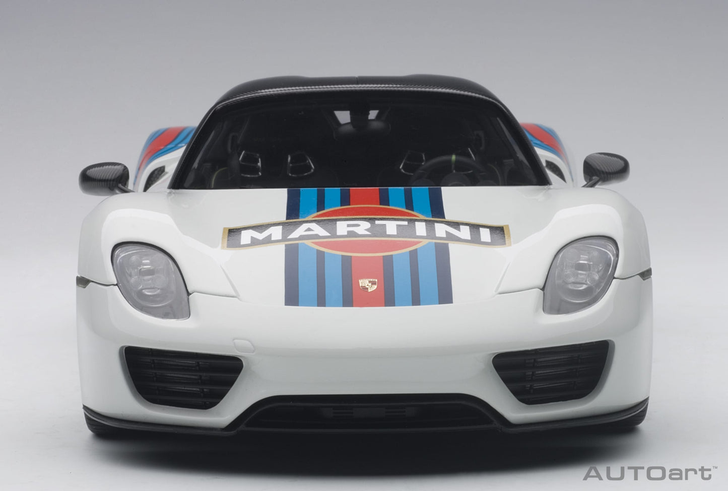 Porsche 918 Spyder Weissach Package – 2013 – White & Martini Livery – AUTOart