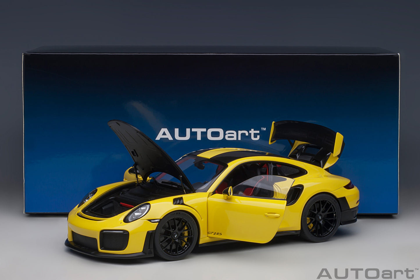 Porsche 911 (991.2) GT2 RS Weissach Package – 2017 – Racing Yellow – 1:18 – AUTOart