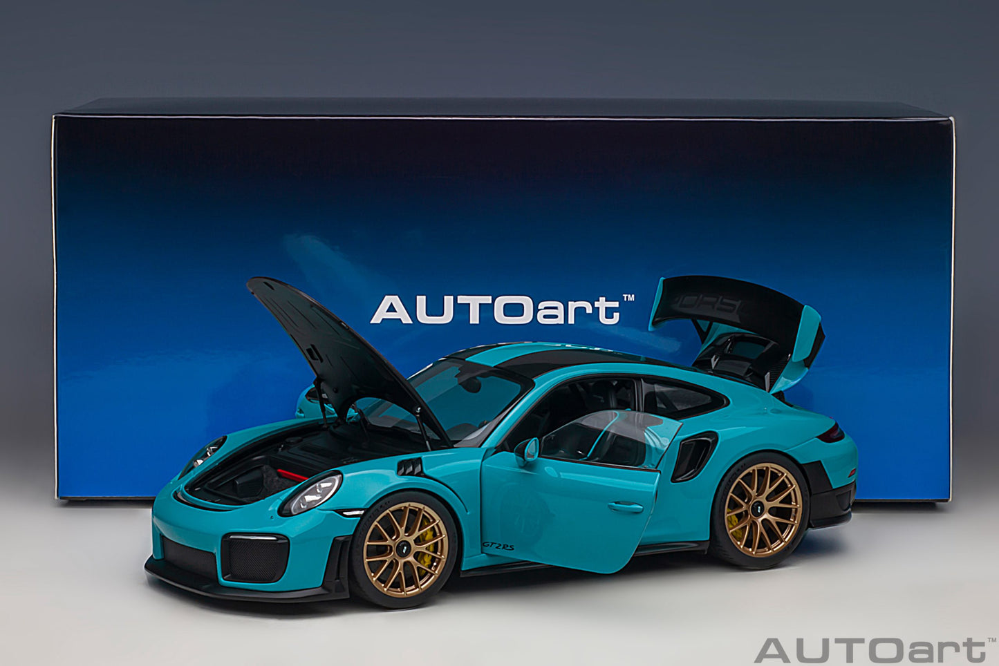 Porsche 911 (991.2) GT2 RS Weissach Package – 2017 – Miami Blue – AUTOart