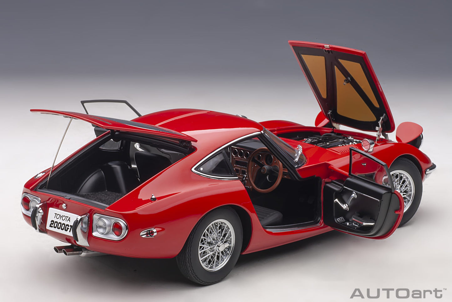 Toyota 2000GT – 1967 – Red with Wire‑Spoke Wheels – AUTOart