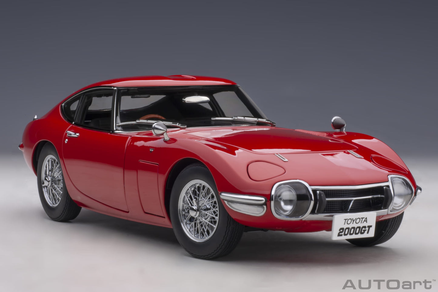 Toyota 2000GT – 1967 – Red with Wire‑Spoke Wheels – AUTOart