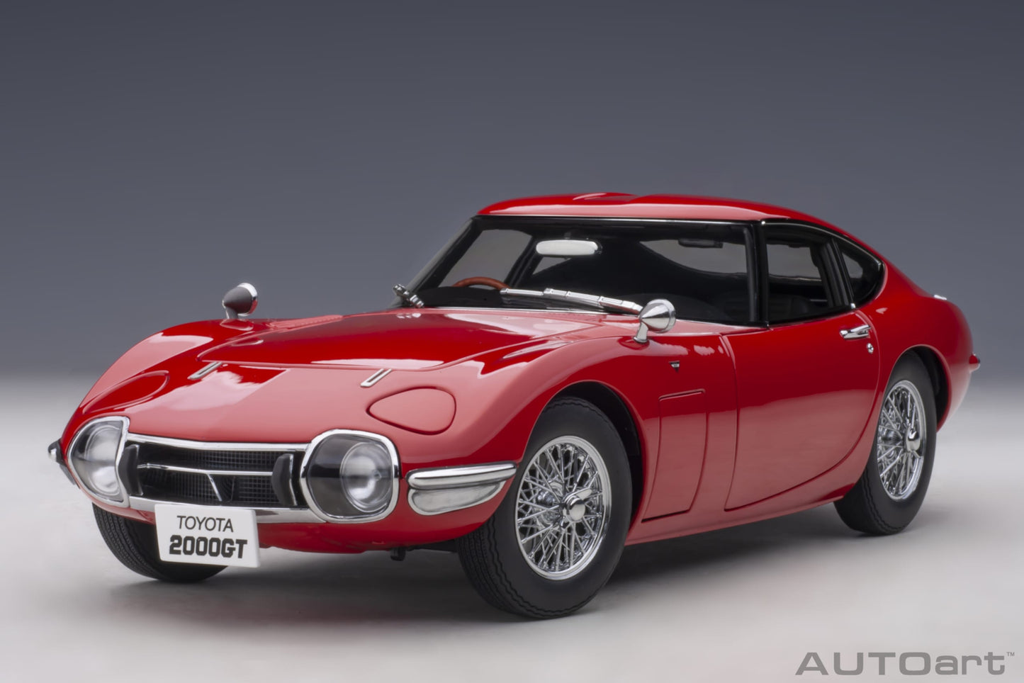 Toyota 2000GT – 1967 – Red with Wire‑Spoke Wheels – AUTOart