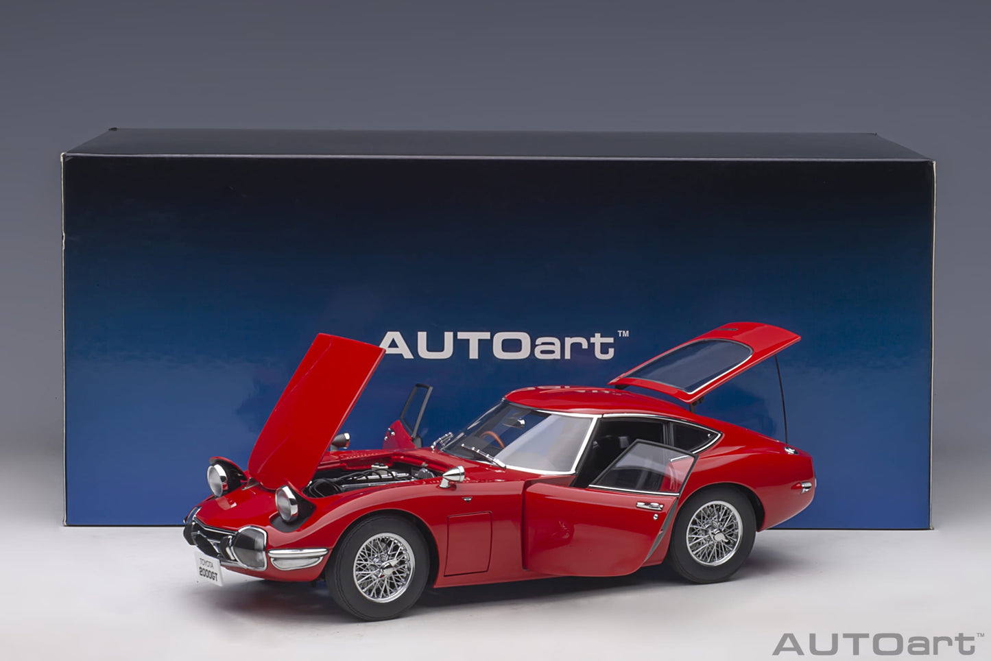 Toyota 2000GT – 1967 – Red with Wire‑Spoke Wheels – AUTOart